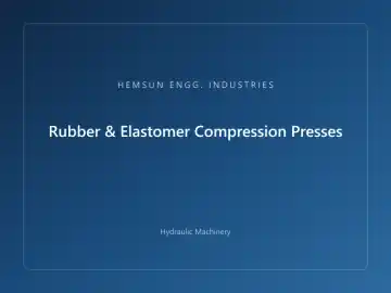 Rubber & Elastomer Compression Presses â€” manufactured by HEMSUN ENGG. INDUSTRIES, Gujarat, India