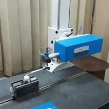 PTFE ball surface roughness measurement on precision inspection equipment