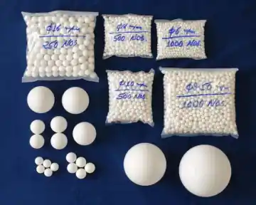 Virgin PTFE balls in multiple diameters with packaged production lots